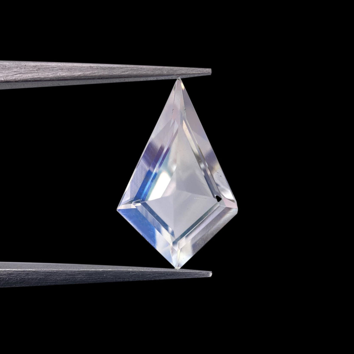1.58ct |  Kite Shape Step Cut Moonstone - Modern Rustic Diamond