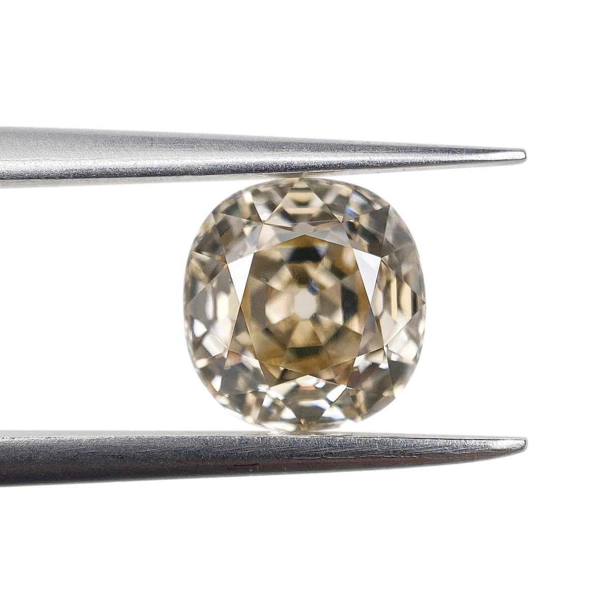 2.19ct | Fancy Light Brown SI1 Cushion Shape Old Mine Cut Diamond (GIA) - Modern Rustic Diamond
