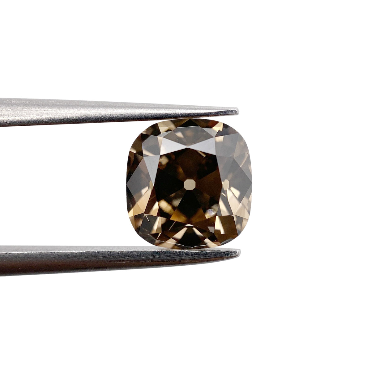1.53ct | Cognac VS-SI Cushion Shape Old Mine Cut Diamond - Modern Rustic Diamond