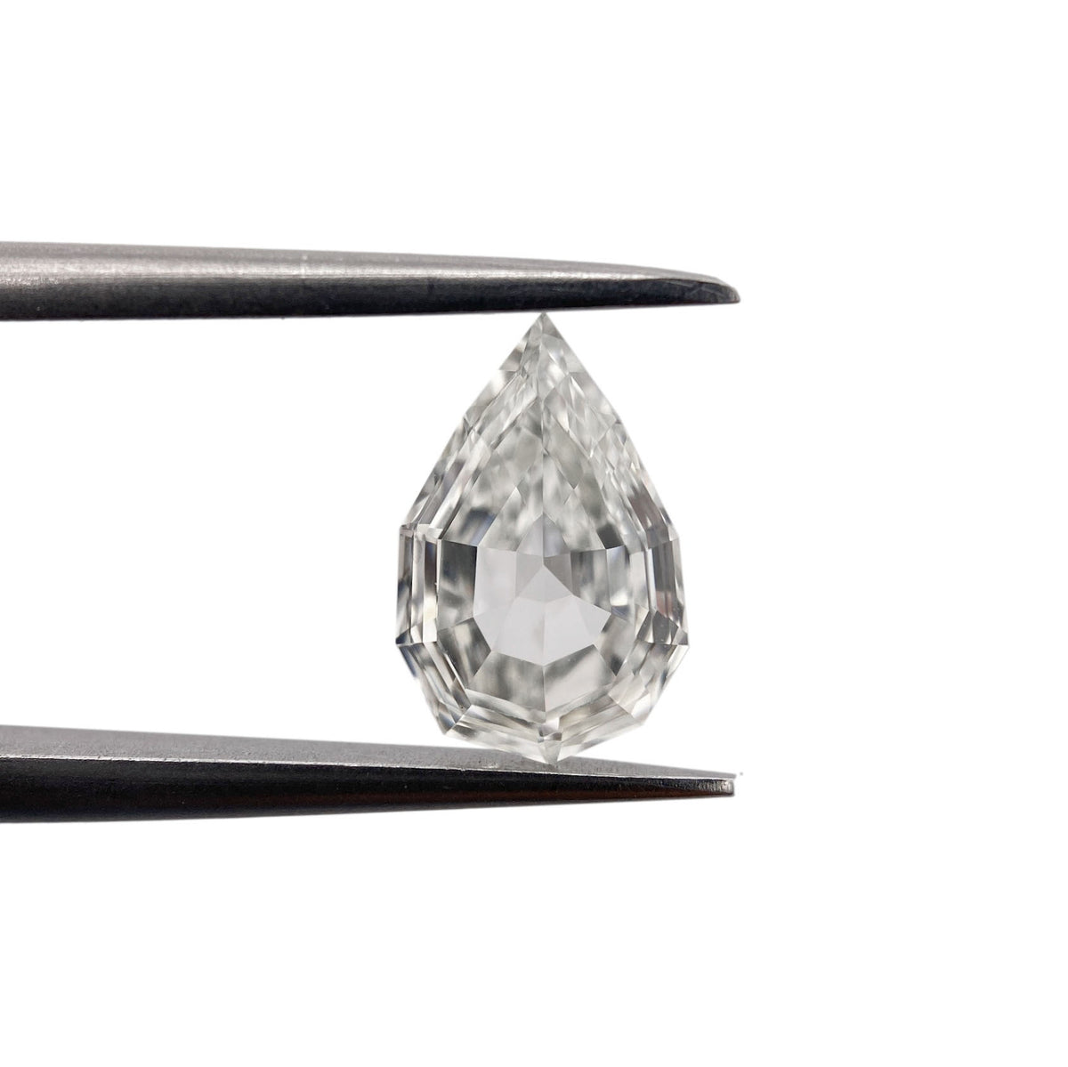 1.00ct | J/VVS2 Pear Shape Step Cut Diamond (GIA) - Modern Rustic Diamond
