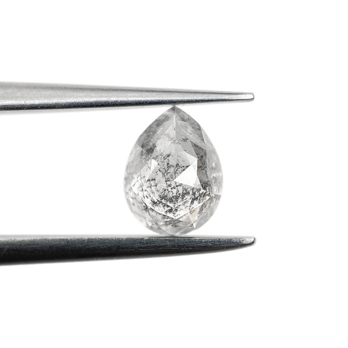 0.83ct | Rustic Pear Shape Rose Cut Diamond - Modern Rustic Diamond