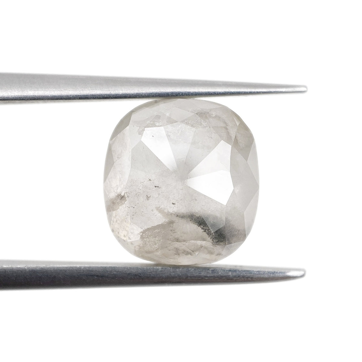 3.93ct | Rustic  Cushion Shape Rose Cut Diamond - Modern Rustic Diamond