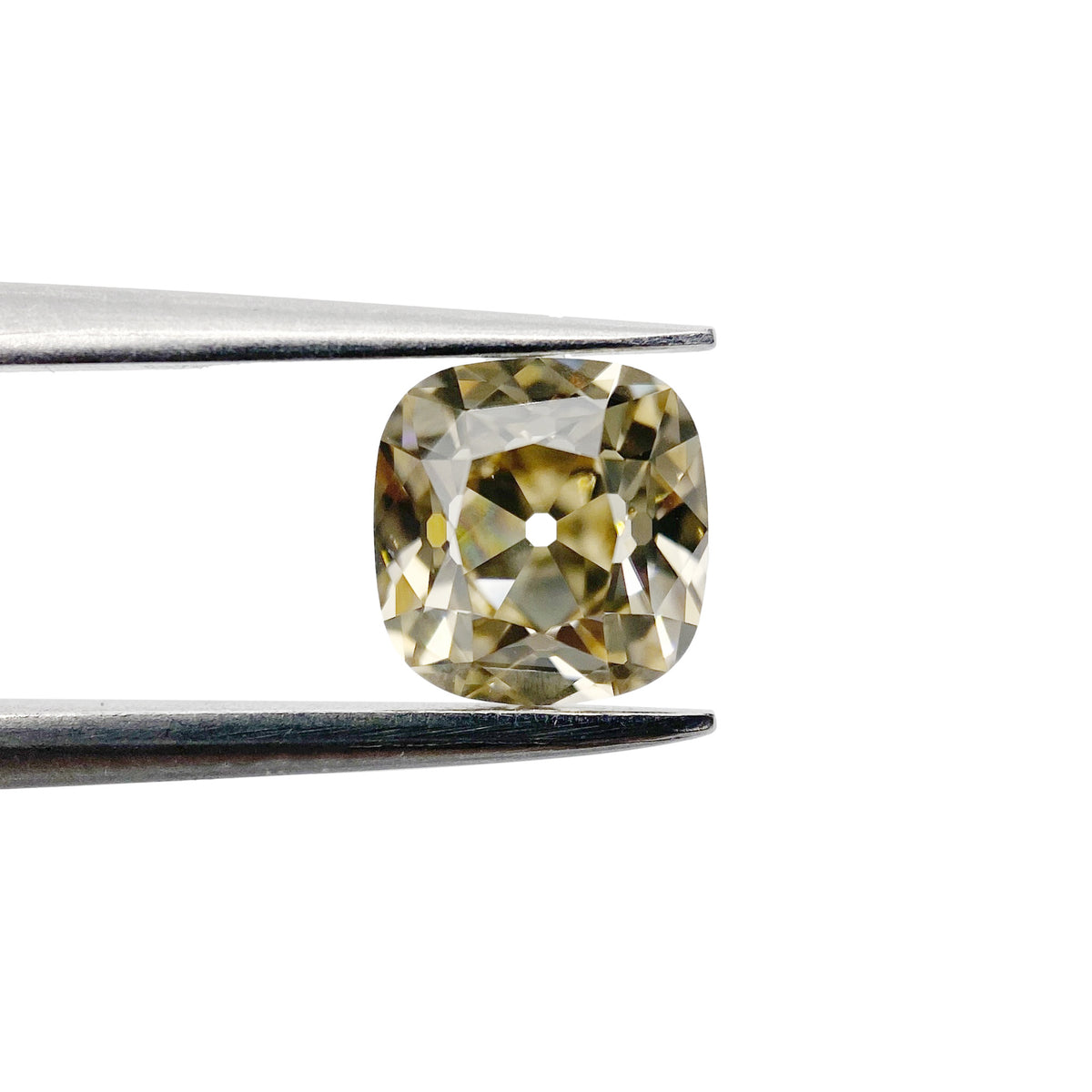 1.27ct | Champagne VVS Cushion Shape Old Mine Cut Diamond - Modern Rustic Diamond