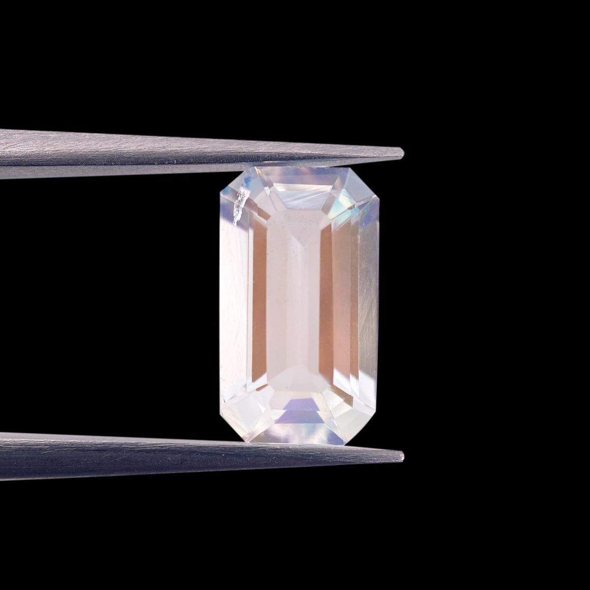 1.38ct |  Emerald Shape Step Cut Moonstone - Modern Rustic Diamond
