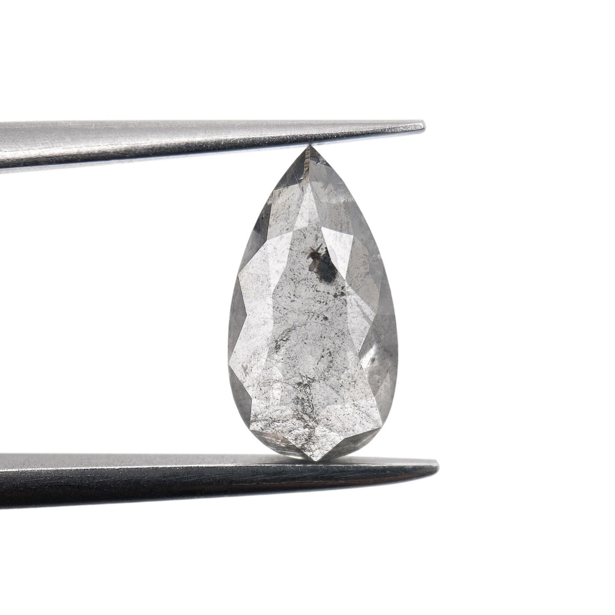 1.37ct | Rustic Pear Shape Rose Cut Diamond - Modern Rustic Diamond