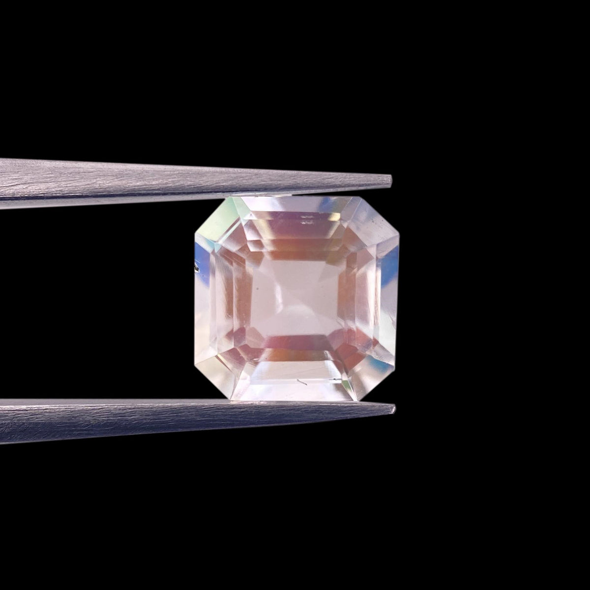 1.62ct |  Asscher Shape Step Cut Moonstone - Modern Rustic Diamond