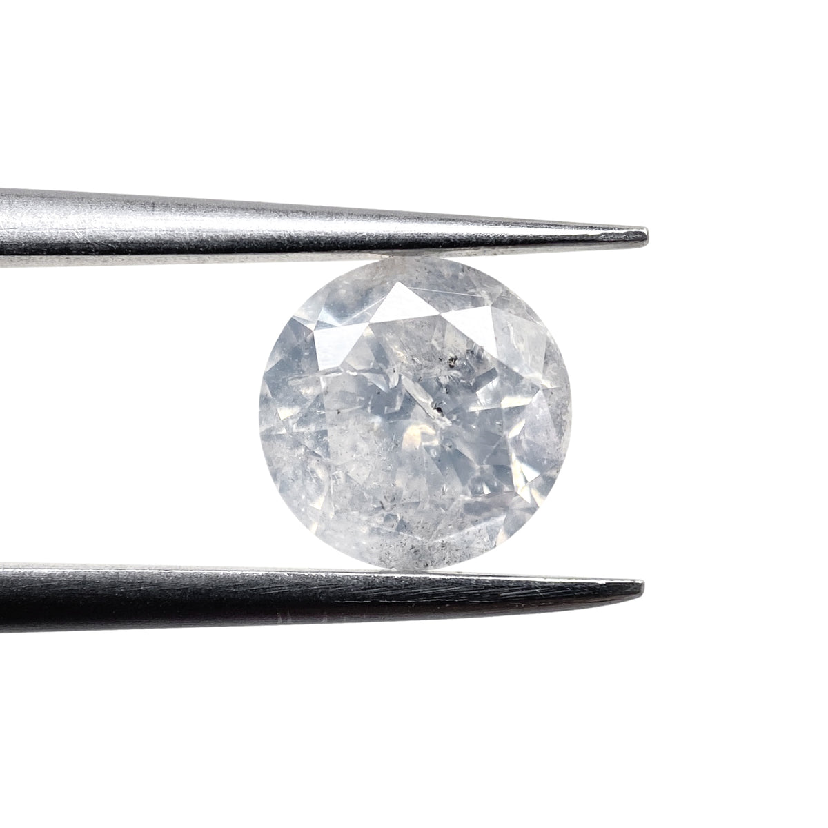 1.54ct | Salt & Pepper Round Shape Rose Cut Diamond - Modern Rustic Diamond