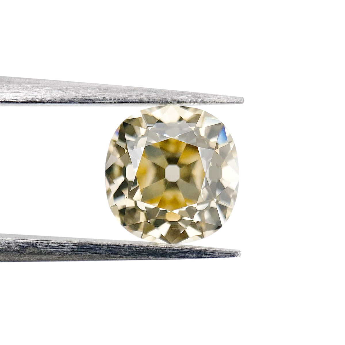 1.58ct | Champagne VS1 Cushion Shape Old Mine Cut Diamond (GIA) - Modern Rustic Diamond