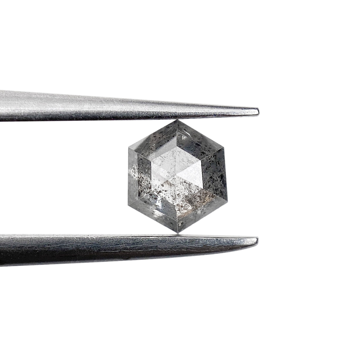 0.38ct | Rustic  Hexagon Shape Rose Cut Diamond - Modern Rustic Diamond