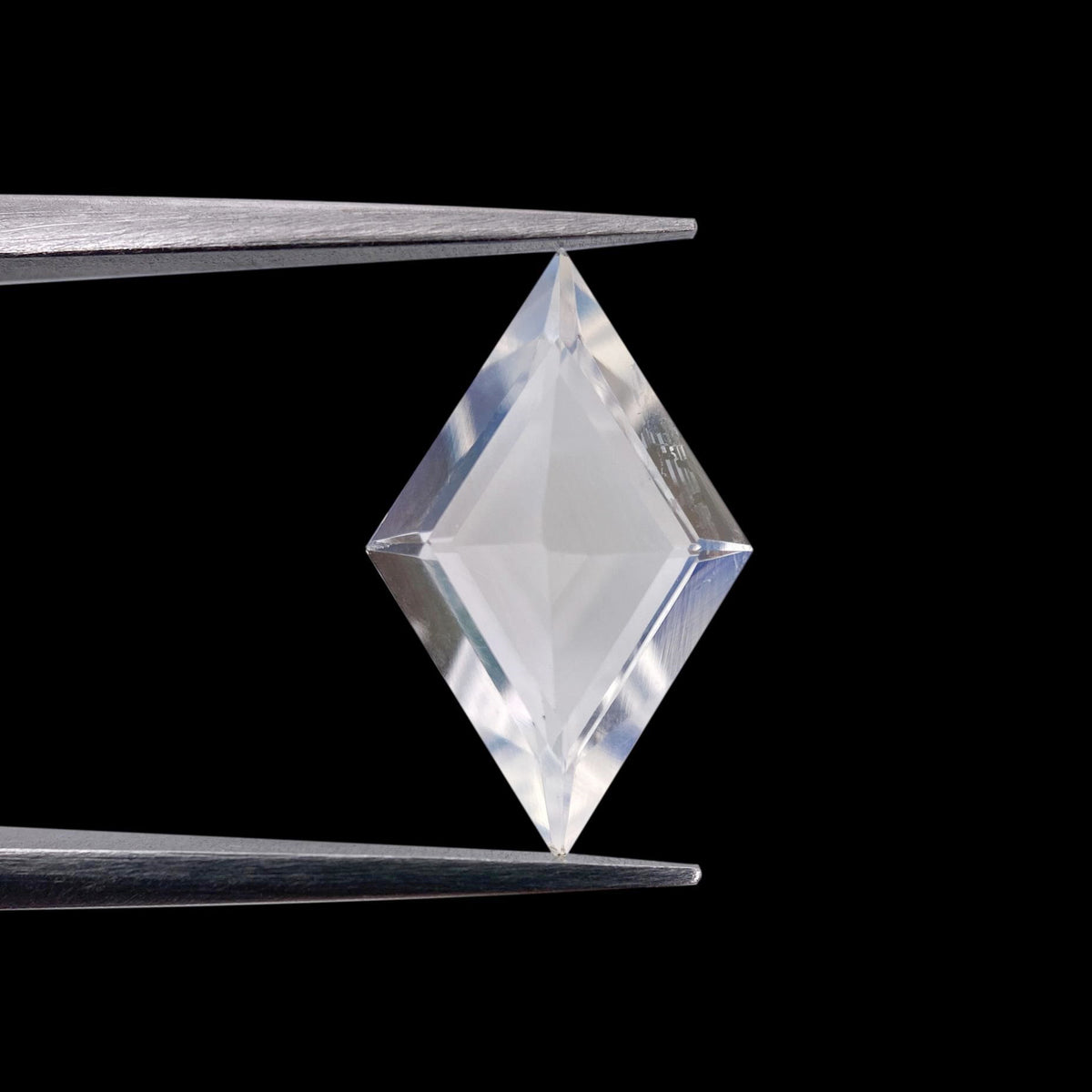 1.75ct |  Lozenge Shape Step Cut Moonstone - Modern Rustic Diamond