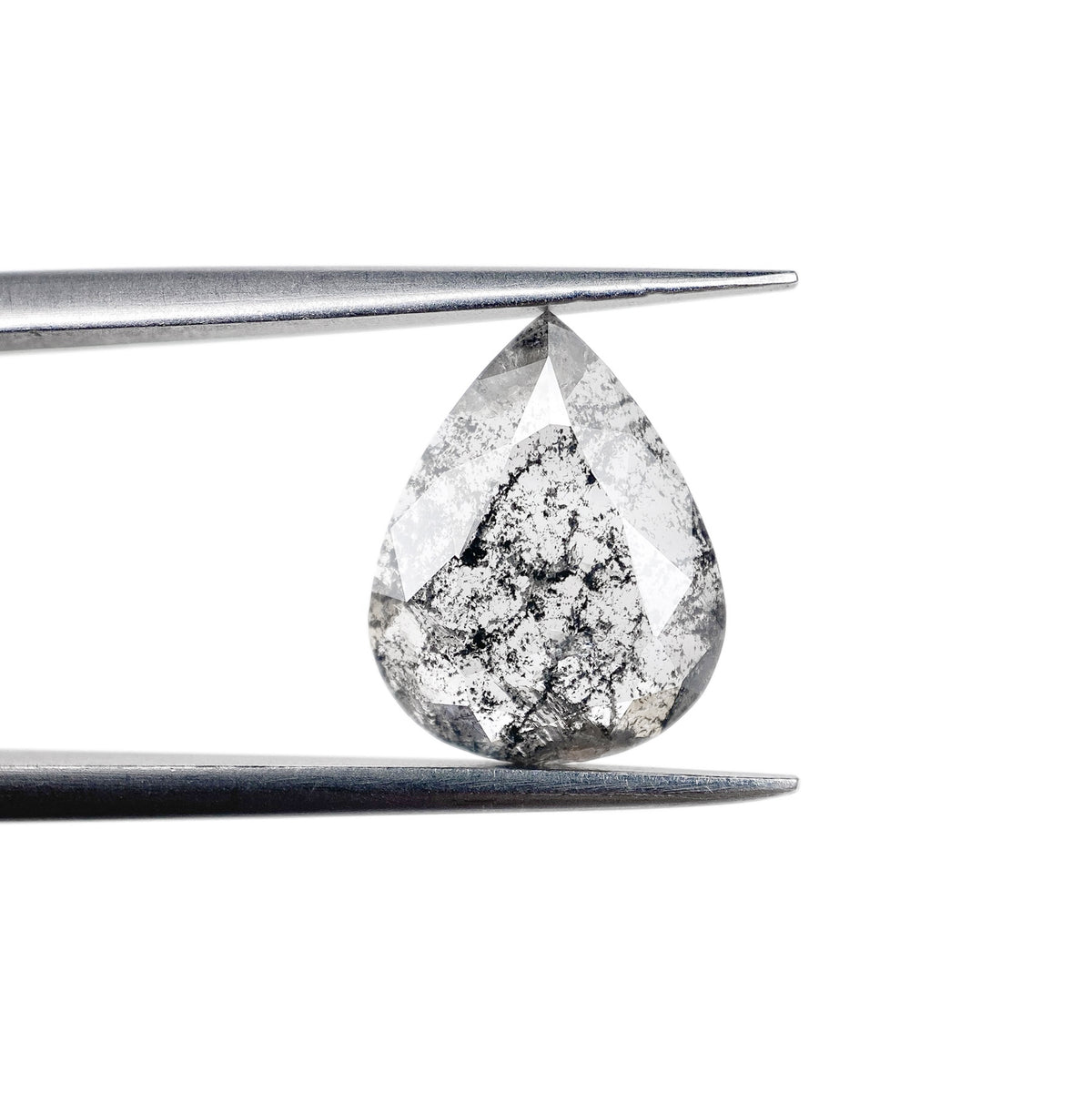 2.24ct | Rustic Pear Shape Rose Cut Diamond - Modern Rustic Diamond