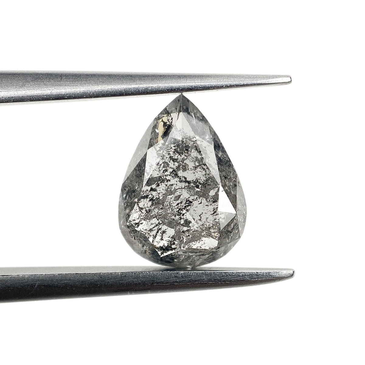 0.95ct | Rustic Pear Shape Rose Cut Diamond - Modern Rustic Diamond