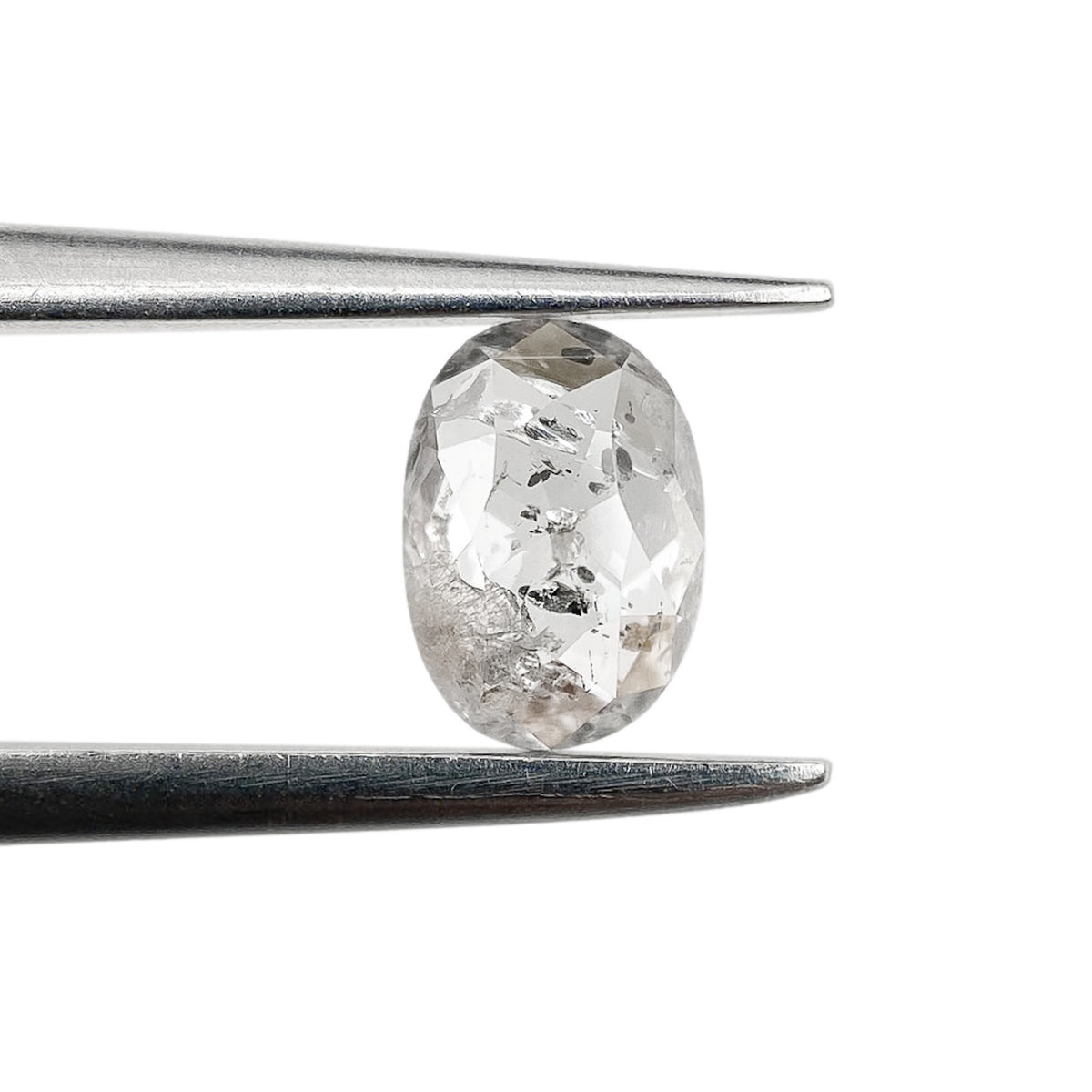 0.66ct | Rustic Oval Shape Rose Cut Diamond - Modern Rustic Diamond