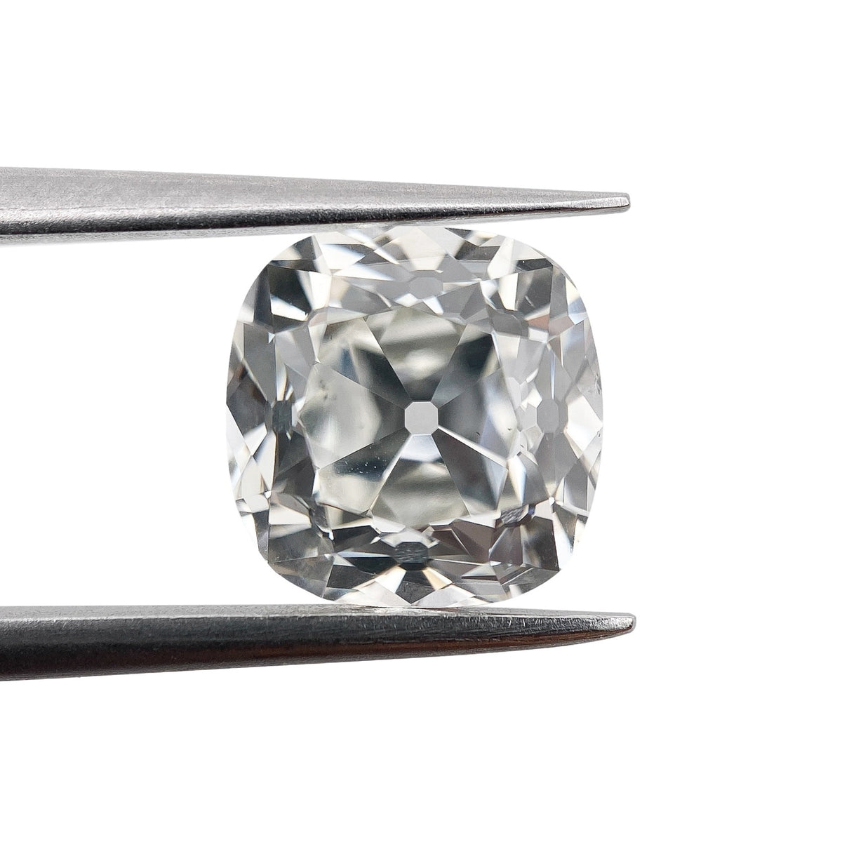 4.01ct | I/VS2 Cushion Shape Old Mine Cut Diamond (GIA) - Modern Rustic Diamond