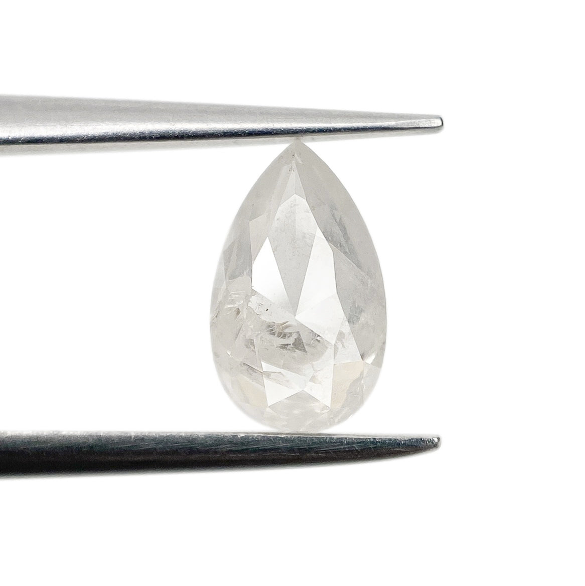 0.93ct | Rustic  Pear Shape Rose Cut Diamond - Modern Rustic Diamond