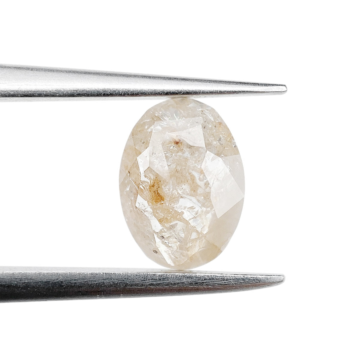 0.75ct | Rustic  Oval Shape Rose Cut Diamond - Modern Rustic Diamond