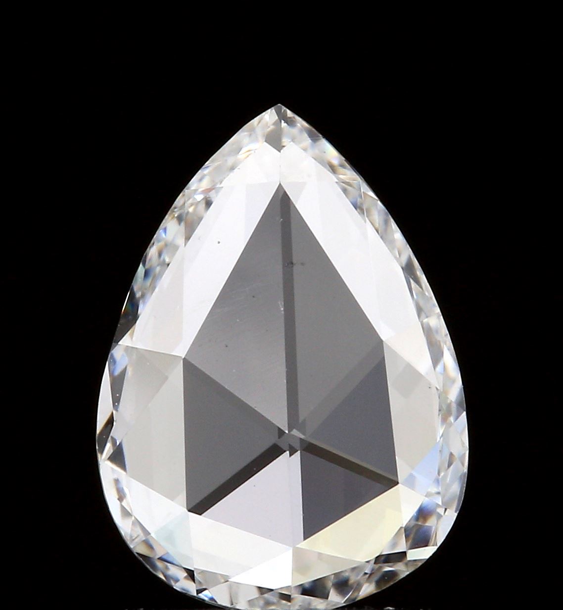 0.67ct | E/VS1 Pear Shape Rose Cut Diamond (GIA) - Modern Rustic Diamond
