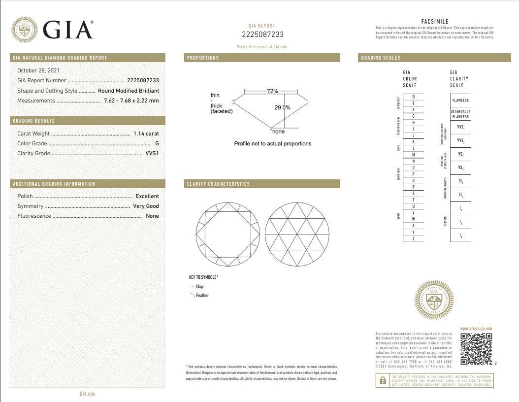 1.14ct | G/VVS1 Round Shape Rose Cut Diamond (GIA) - Modern Rustic Diamond