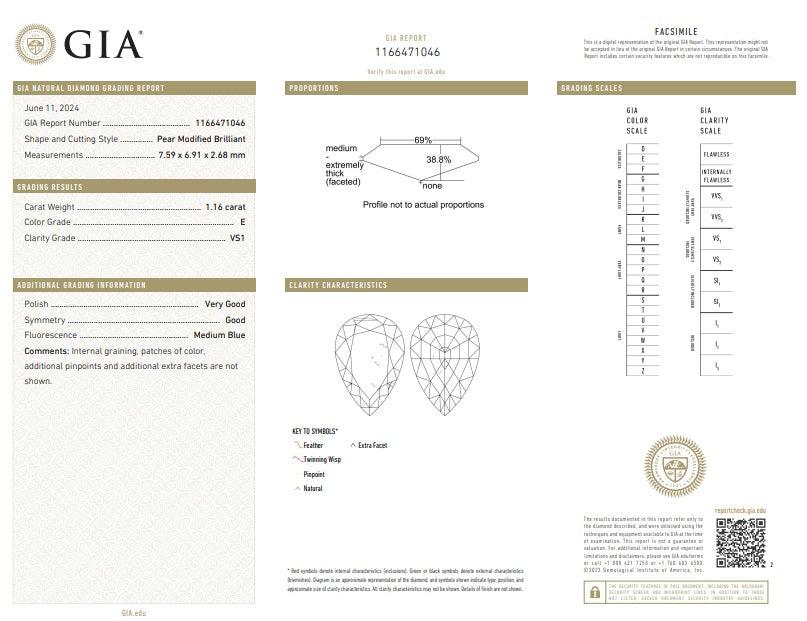 1.16ct | E/VS1 Pear Shape Rose Cut Diamond (GIA) - Modern Rustic Diamond
