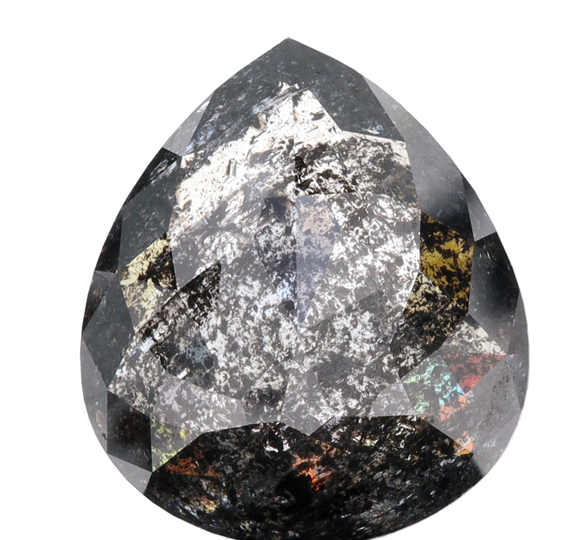 8.73ct | Rustic Pear Shape Brilliant Cut Diamond - Modern Rustic Diamond