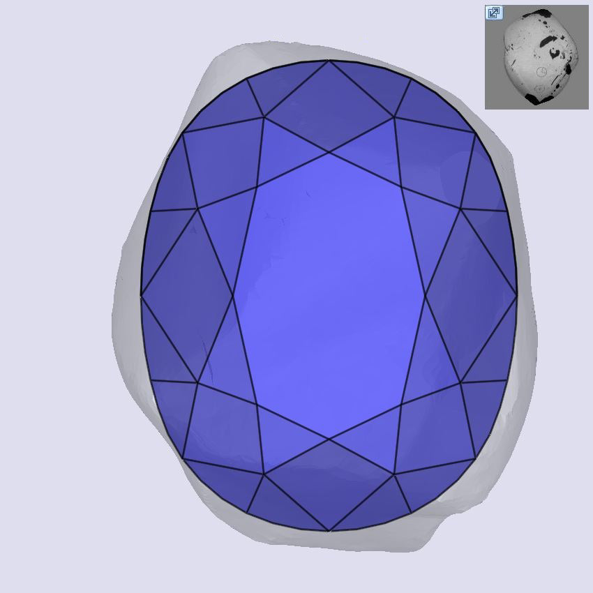 1.03ct | J/VS1 Oval Shape Old Mine Cut Diamond (GIA) - Modern Rustic Diamond
