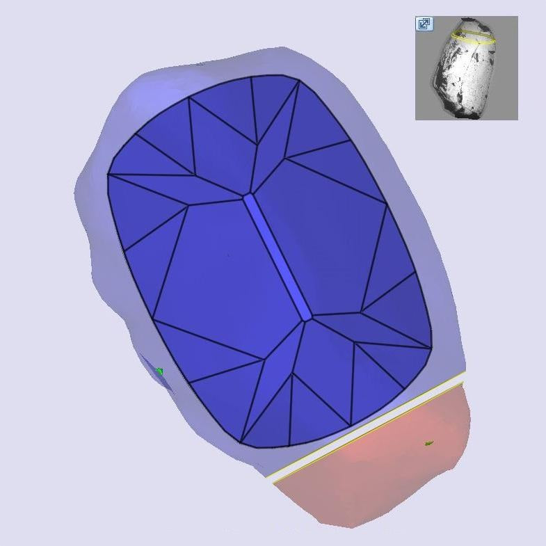 3.63ct | N/VS1 Cushion Shape Old Mine Cut Diamond (GIA) - Modern Rustic Diamond