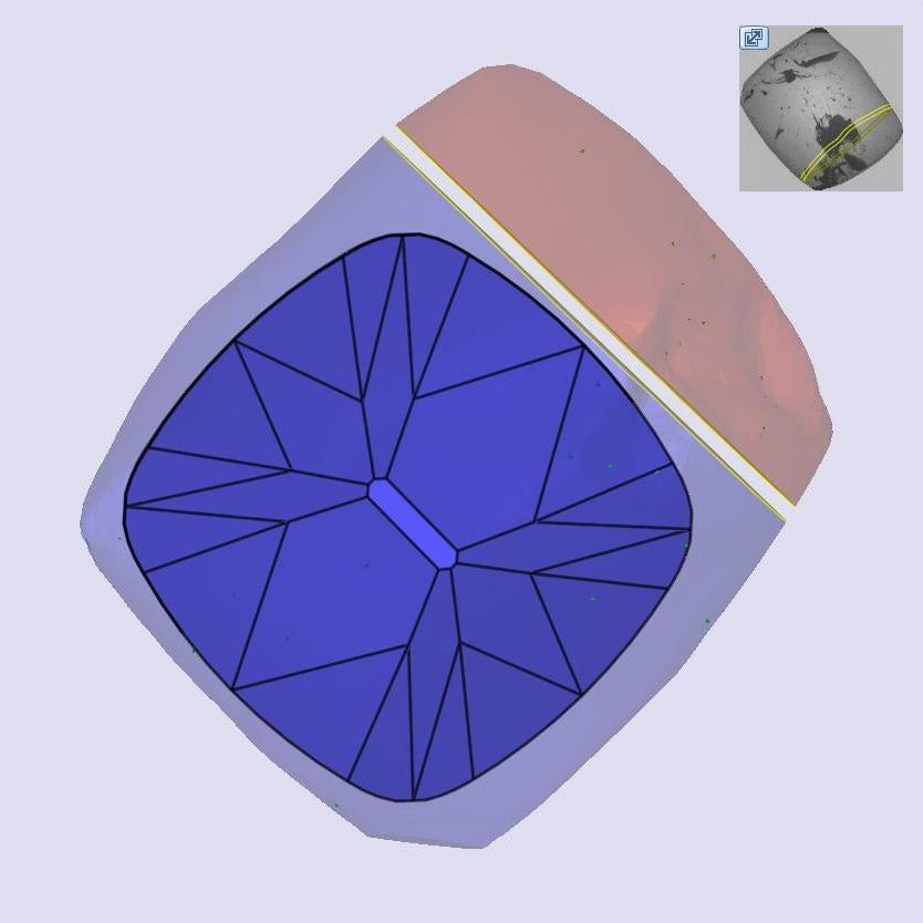 2.55ct | O-P/VS1 Cushion Shape Old Mine Cut Diamond (GIA) - Modern Rustic Diamond