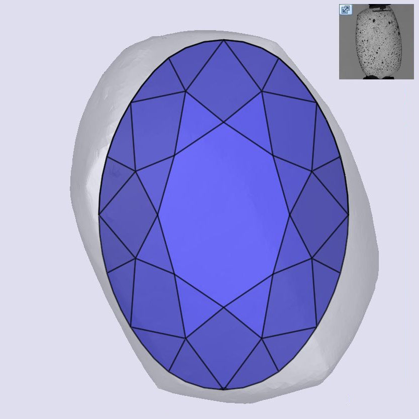 1.00ct | I/SI1 Oval Shape Old Mine Cut Diamond (GIA) - Modern Rustic Diamond