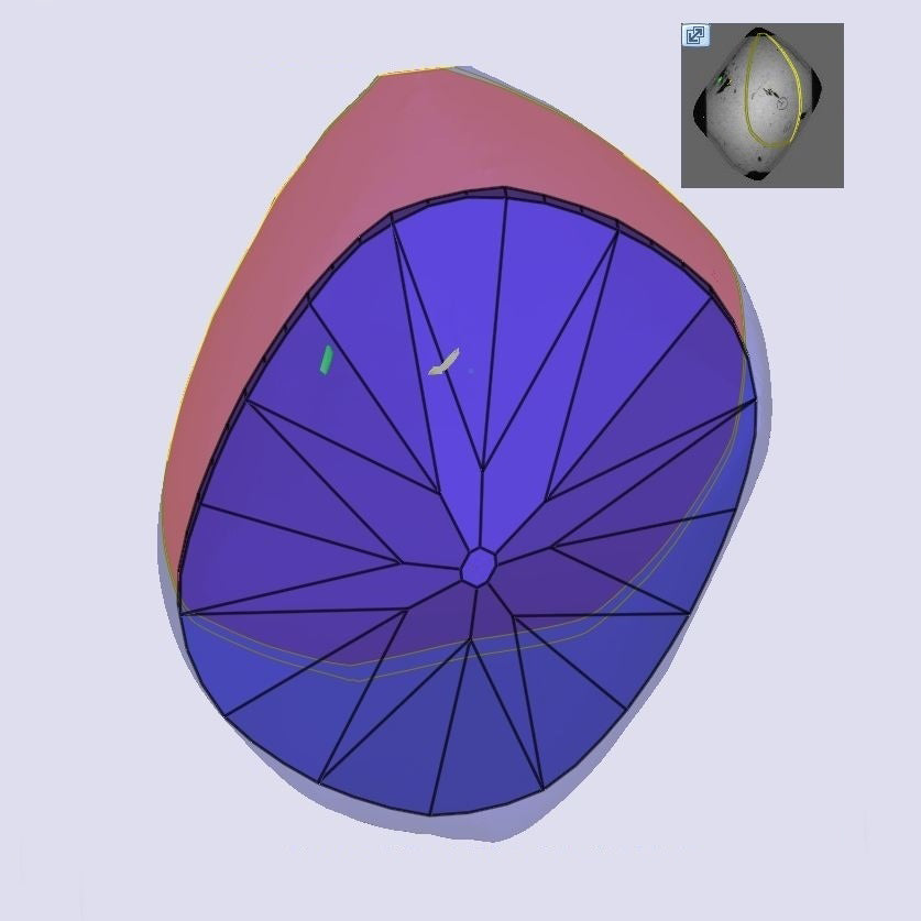 0.91ct | J/VS2 Oval Shape Old Mine Cut Diamond (GIA) - Modern Rustic Diamond