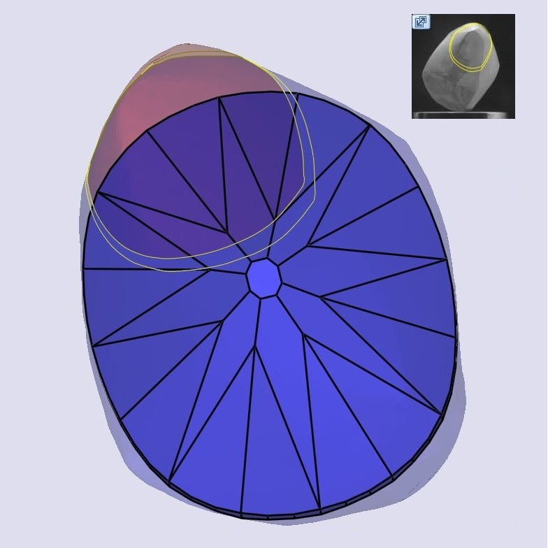 1.01ct | N/VS2 Oval Shape Old Mine Cut Diamond (GIA) - Modern Rustic Diamond