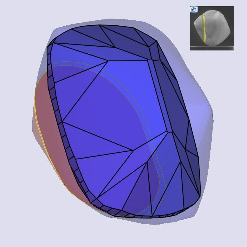 1.04ct | M/VVS2 Cushion Shape Old Mine Cut Diamond (GIA) - Modern Rustic Diamond