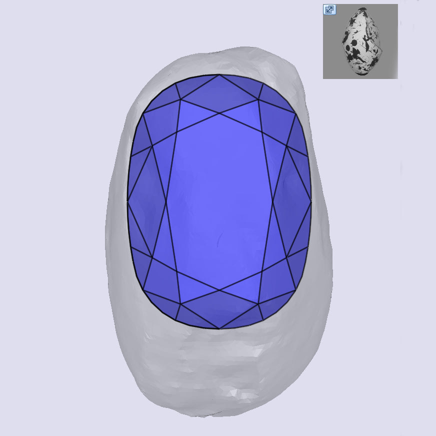 0.43ct | D-E/VVS Cushion Shape Old Mine Cut Diamond - Modern Rustic Diamond