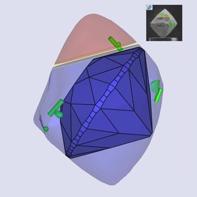 1.13ct | Light Color VVS Round Shape Old European Cut Diamond - Modern Rustic Diamond