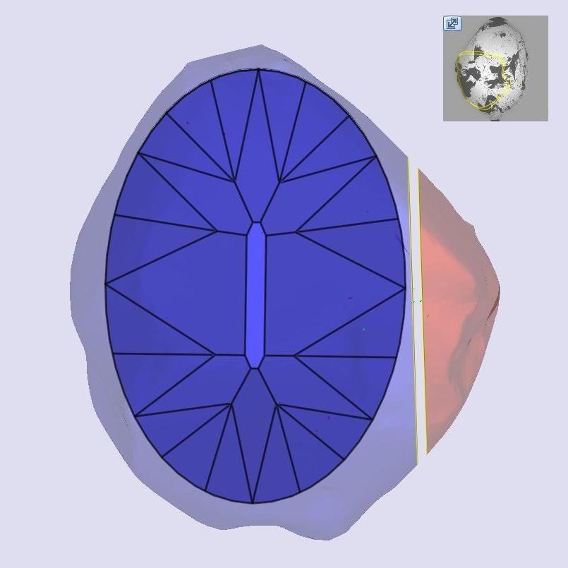 1.07ct | H/VS2 Oval Shape Old Mine Cut Diamond (GIA) - Modern Rustic Diamond