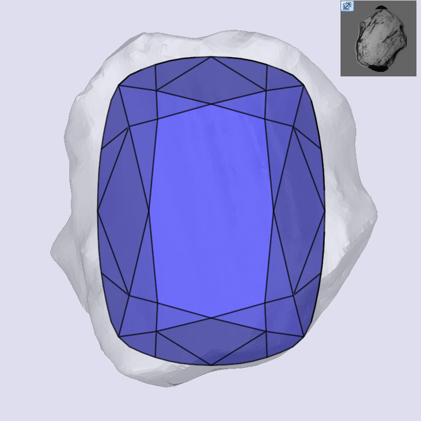 0.52ct | D/VVS Cushion Shape Old Mine Cut Diamond - Modern Rustic Diamond