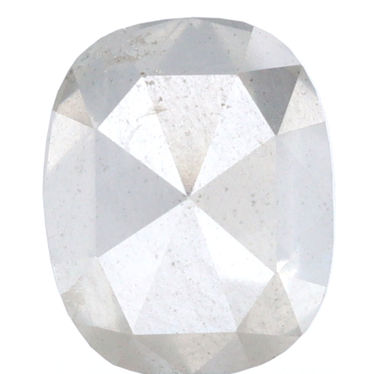 1.24ct | Salt &amp; Pepper Cushion Shape Rose Cut Diamond - Modern Rustic Diamond