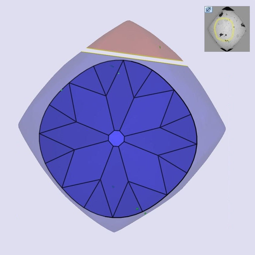 1.27ct | Cognac VVS1 Cushion Shape Old Mine Cut Diamond (GIA) - Modern Rustic Diamond