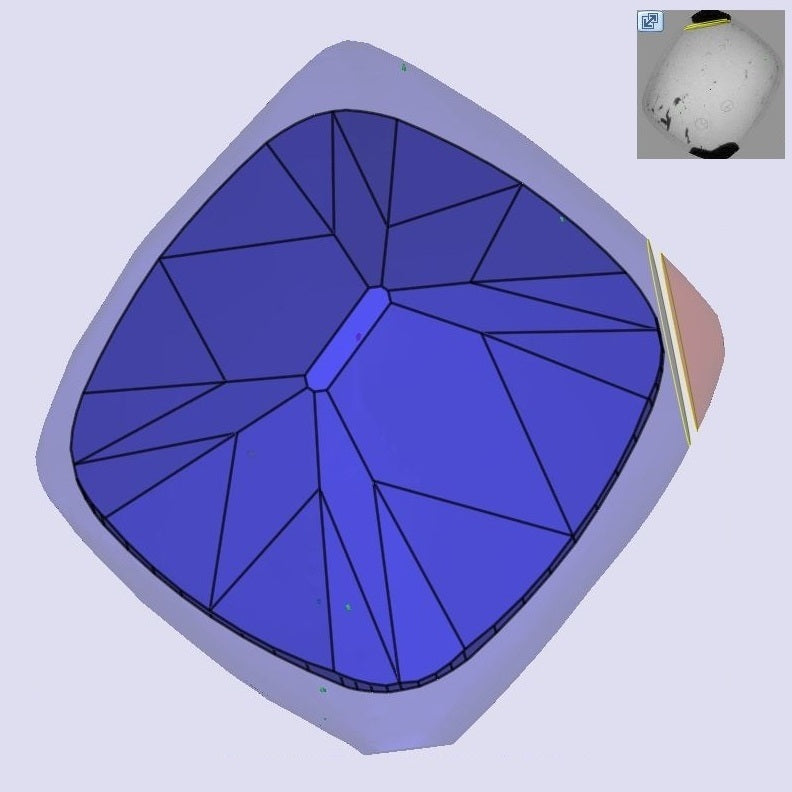 1.30ct | J/SI1 Cushion Shape Old Mine Cut Diamond (GIA) - Modern Rustic Diamond