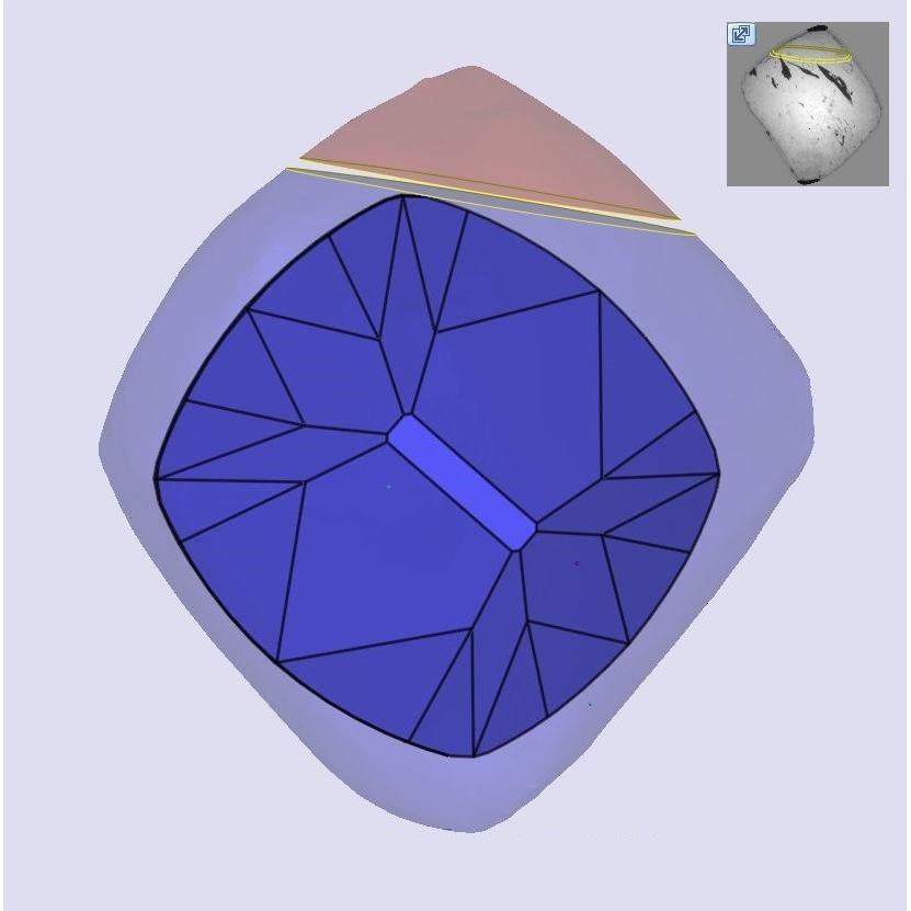 1.30ct | S-T/VS1 Cushion Shape Old Mine Cut Diamond (IGI) - Modern Rustic Diamond