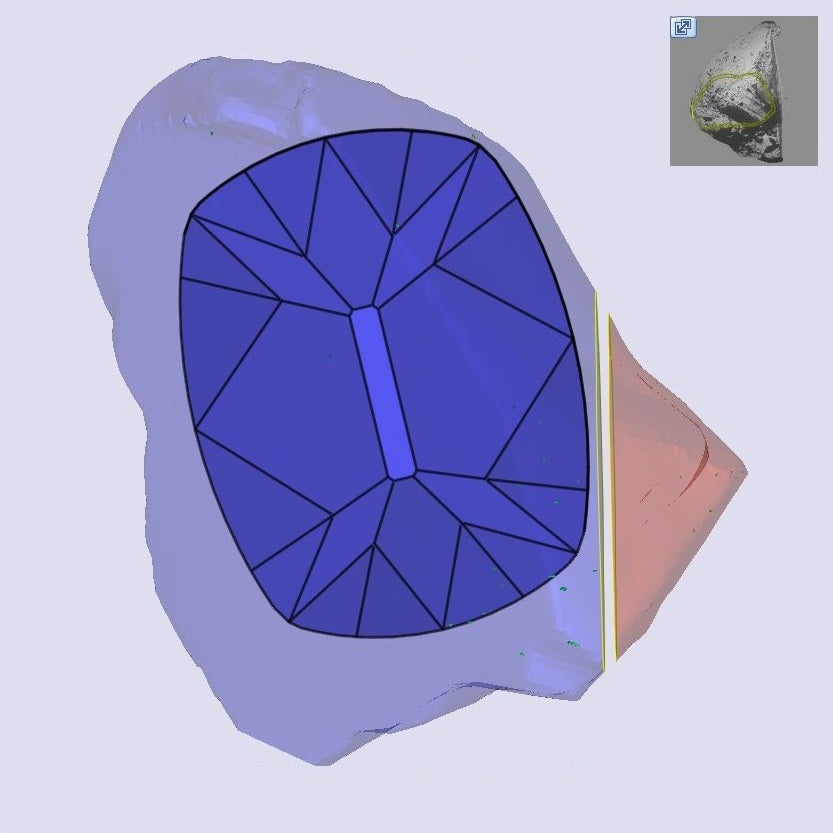 1.13ct | O-P/VS1 Cushion Shape Old Mine Cut Diamond (GIA) - Modern Rustic Diamond