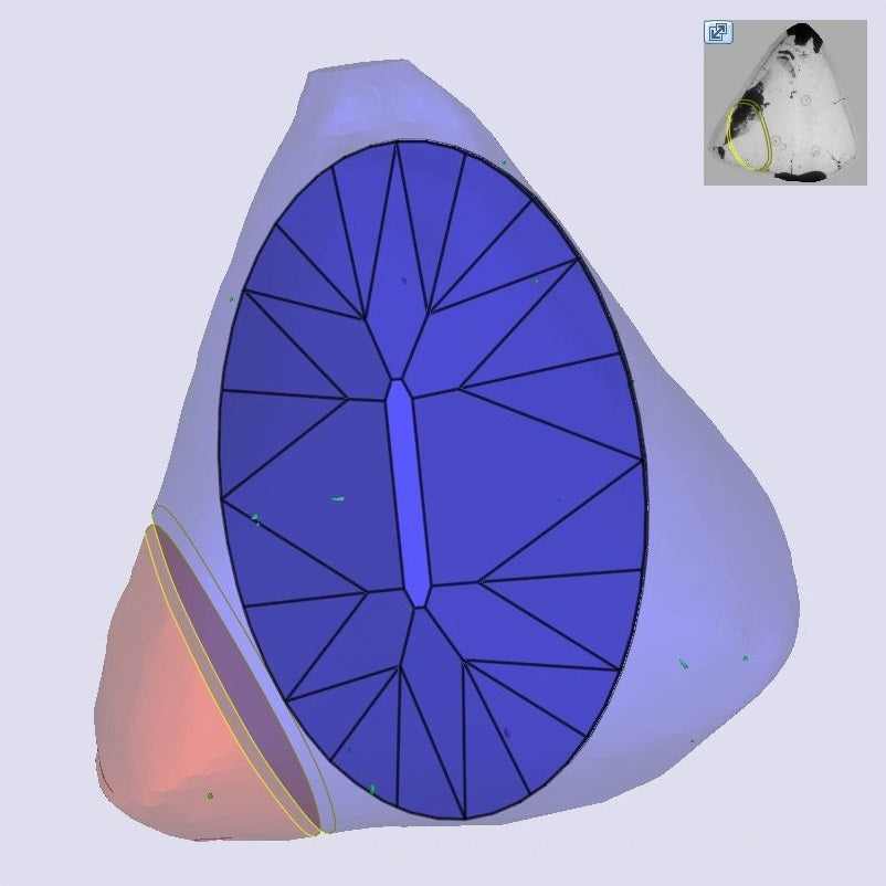 1.29ct | N/SI2 Oval Shape Old Mine Cut Diamond (GIA) - Modern Rustic Diamond