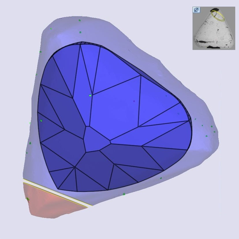 1.62ct | O-P/SI1 Heart Shape Old Mine Cut Diamond (GIA) - Modern Rustic Diamond