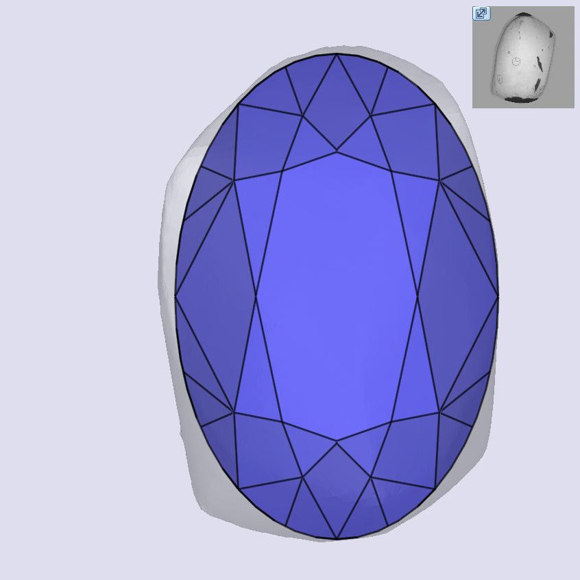 1.50ct | K/VS2 Oval Shape Old Mine Cut Diamond (GIA) - Modern Rustic Diamond