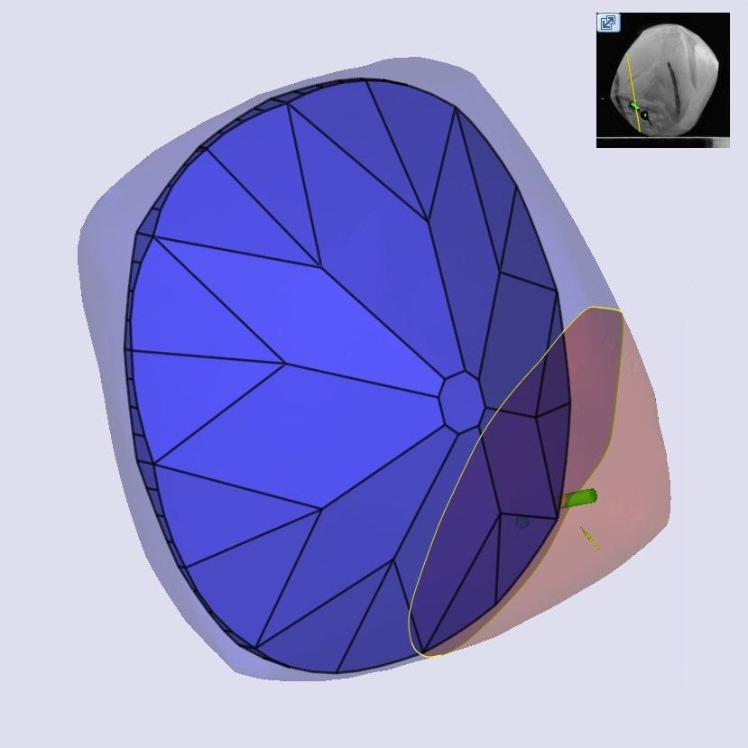 1.53ct | H/VS1 Cushion Shape Old Mine Cut Diamond (GIA) - Modern Rustic Diamond