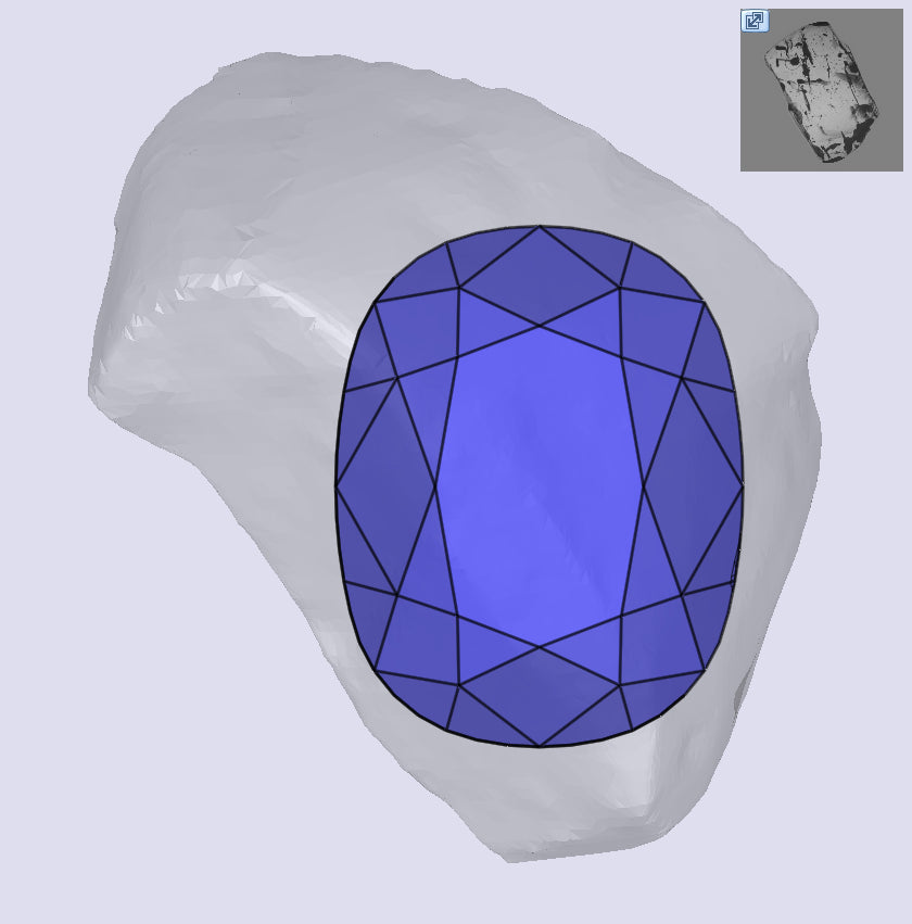 0.40ct | E-F/VS Oval Shape Old Mine Cut Diamond - Modern Rustic Diamond