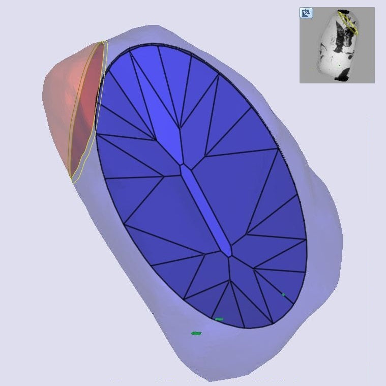 1.04ct | M/VVS2 Oval Shape Old Mine Cut Diamond (GIA) - Modern Rustic Diamond