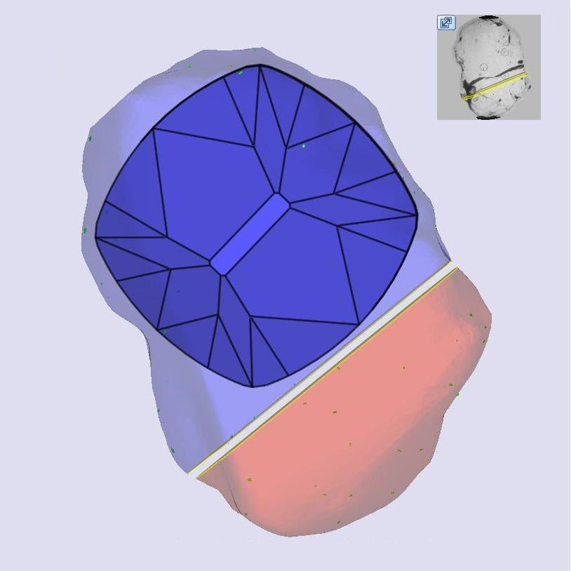0.90ct | N/SI1 Cushion Shape Old Mine Cut Diamond (GIA) - Modern Rustic Diamond