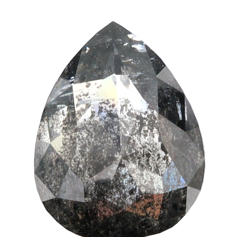 1.69ct | Rustic Pear Shape Rose Cut Diamond - Modern Rustic Diamond