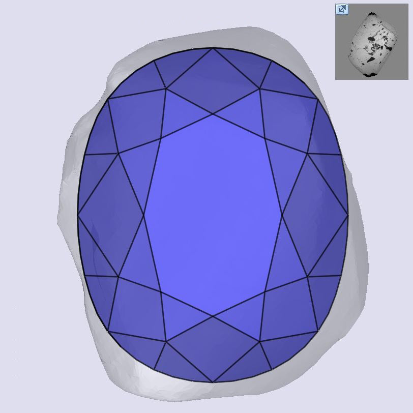 1.26ct | M/VS1 Oval Shape Old Mine Cut Diamond (GIA) - Modern Rustic Diamond