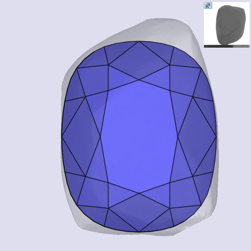 0.61ct | D-E/VVS Cushion Shape Old Mine Cut Diamond - Modern Rustic Diamond